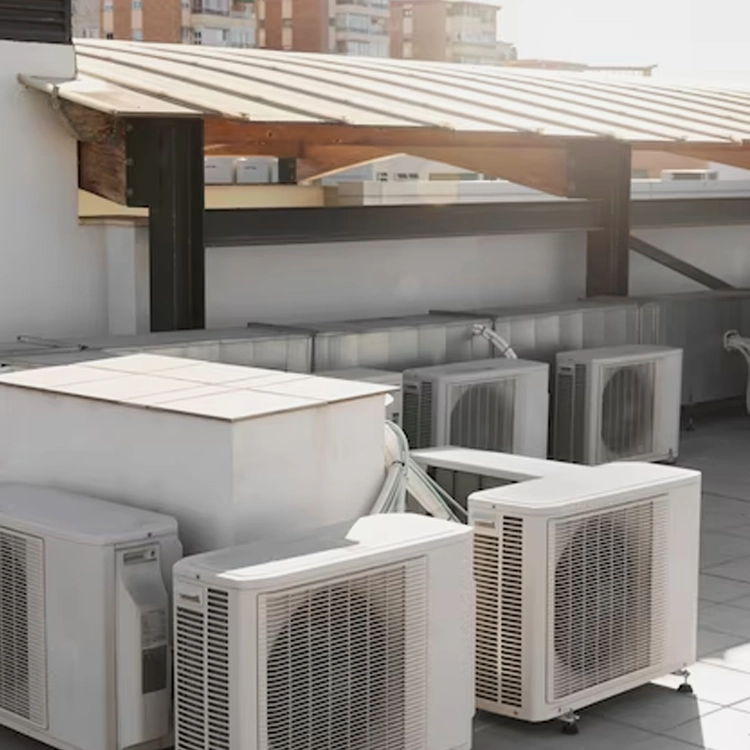 HVAC technician at work